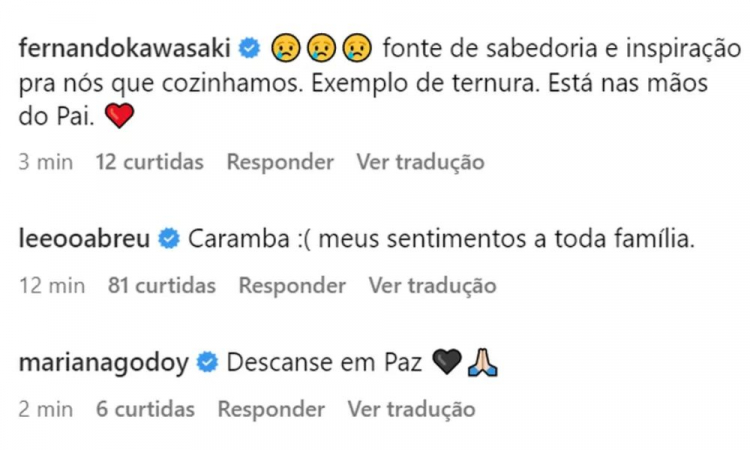 famosos lamentam morte de palmirinha (1)