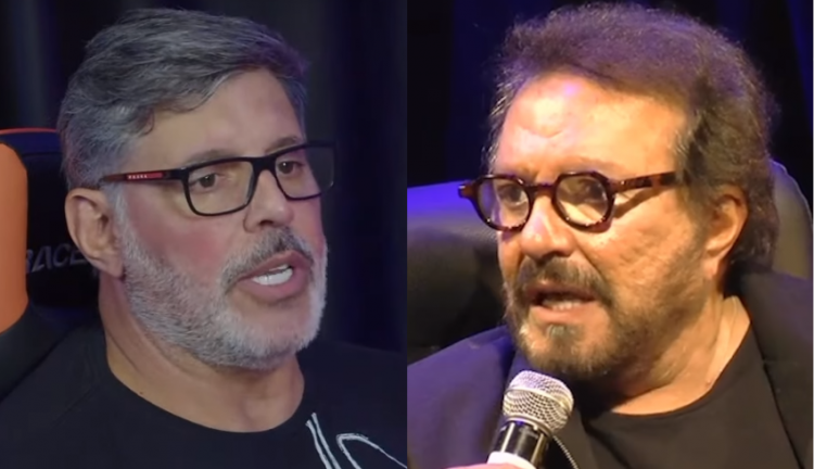 Montagem com Alexandre Frota e Wolf Maya