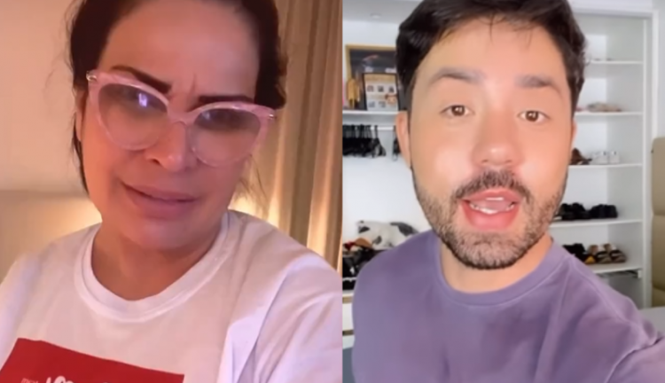 Montagem com Solange Gomes e Rico Melquiades