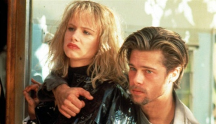 Brad Pitt e Juliette Lewis em Dias de Violência