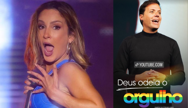 Montagem com Claudia Leitte e André Valadão
