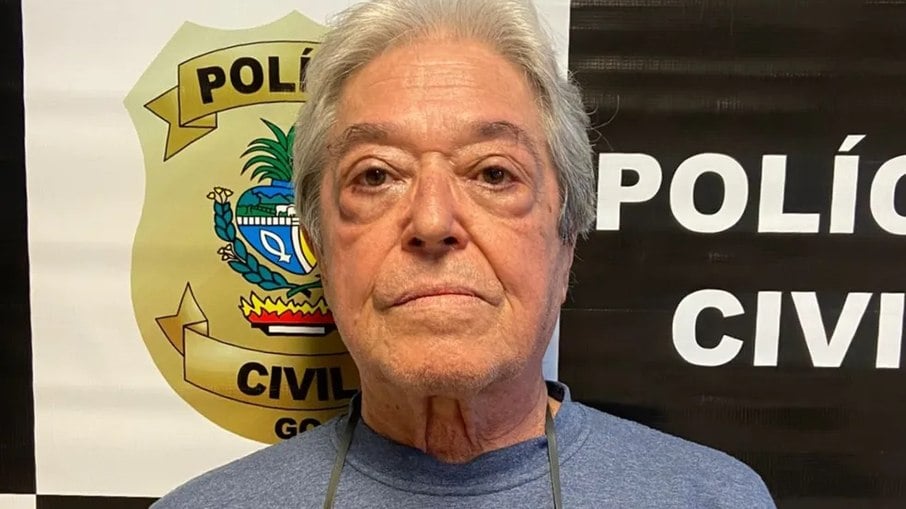 Fábio Guilherme da Silveira Campos, de 73 anos, foi preso em Goiânia pela Polícia Civil