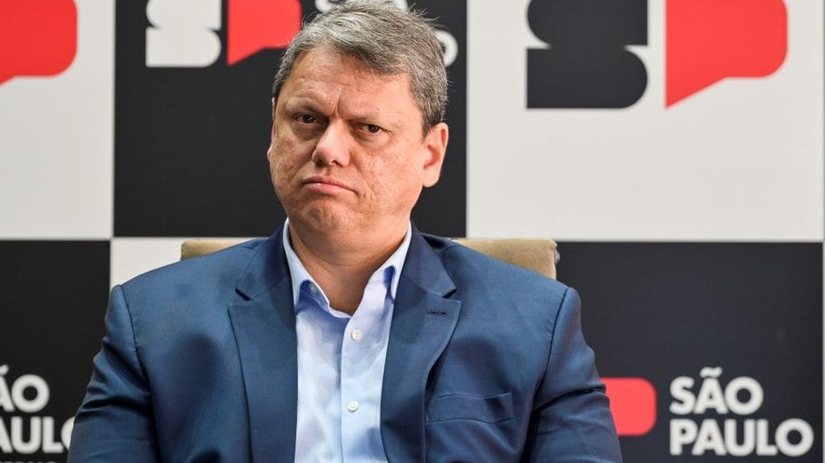 O governador de São Paulo, Tarcísio de Freitas O governador de São Paulo, Tarcísio de Freitas