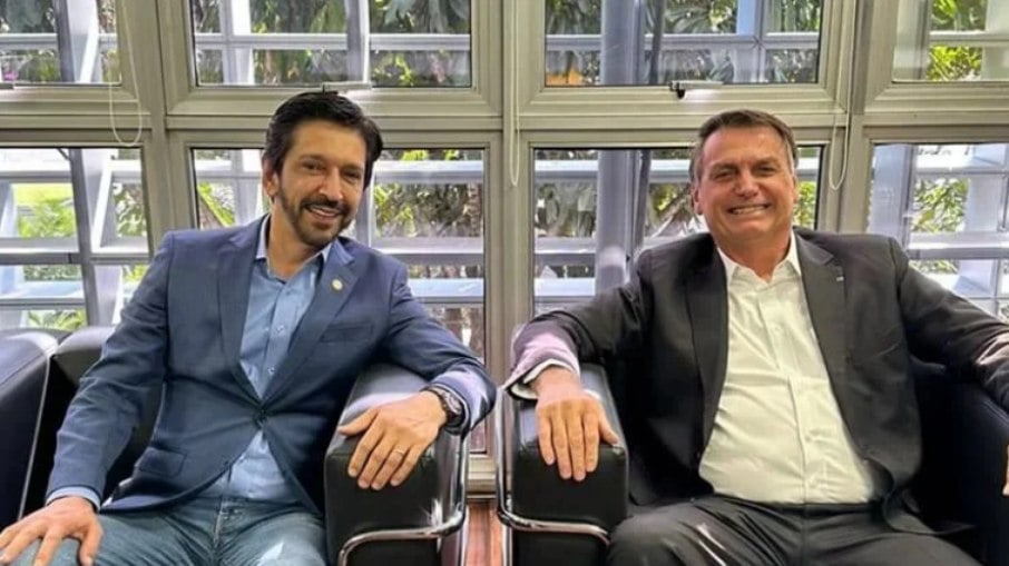 Ricardo Nunes e Jair Bolsonaro 