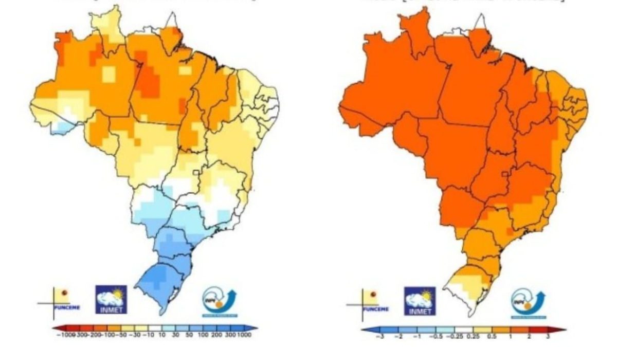 Chuva no Centro-Sul e seca no Norte; veja previsão até dezembro 2 El Niño deve impactar a safra de grãos 2023/2024.