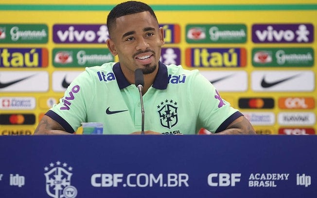 Gabriel Jesus em coletiva Gabriel Jesus em coletiva