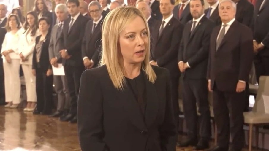 Giorgia Meloni toma posse na Itália como premiê Giorgia Meloni toma posse na Itália como premiê