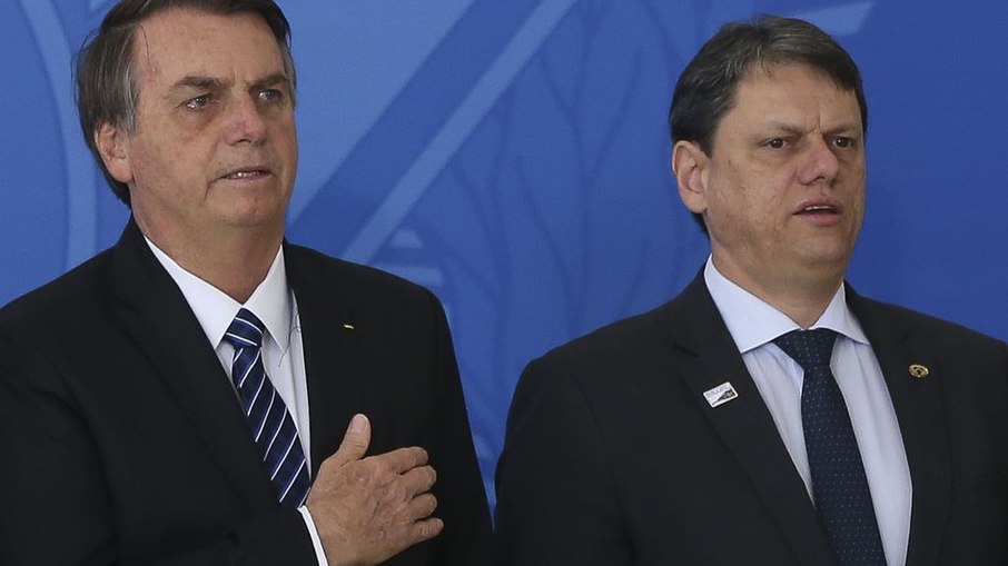 Jair Bolsonaro (PL) e o governador de São Paulo, Tarcísio de Freitas (Republicanos) Jair Bolsonaro (PL) e o governador de São Paulo, Tarcísio de Freitas (Republicanos)