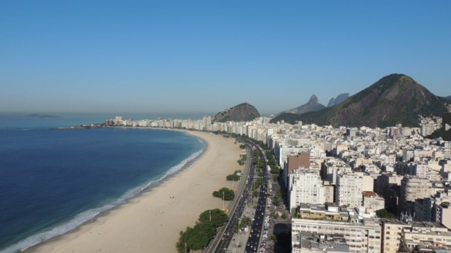 Praia de Copacabana, no Rio de Janeiro