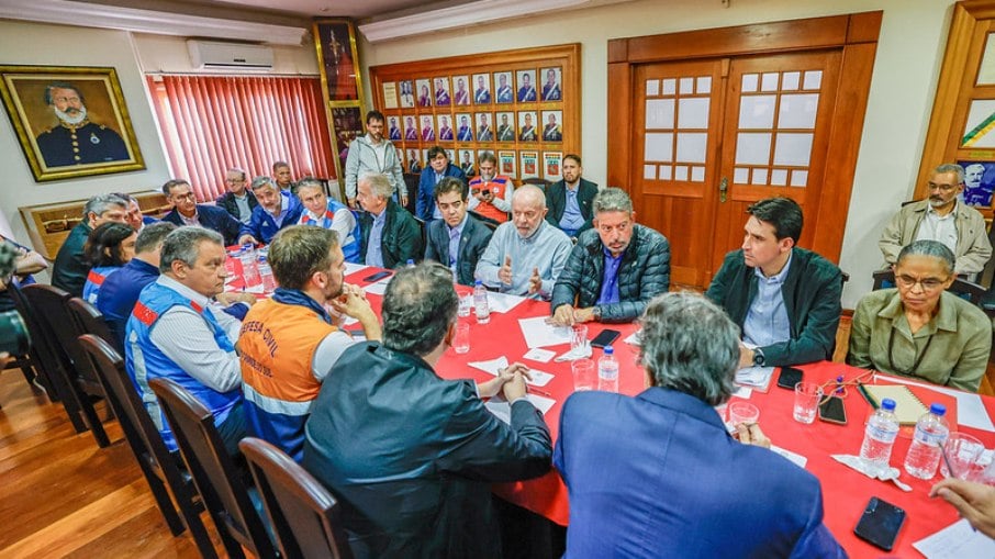Reunião de Lula com Eduardo Leite contou com Arthur Lira, Rodrigo Pacheco e outras lideranças