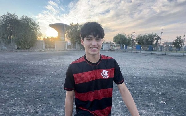 Thomas com a camisa do Flamengo