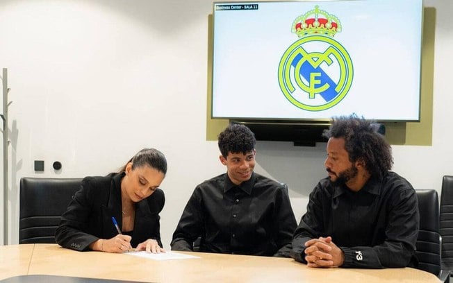 Marcelo acompanhou a renovação do seu filho Enzo com o Real Madrid