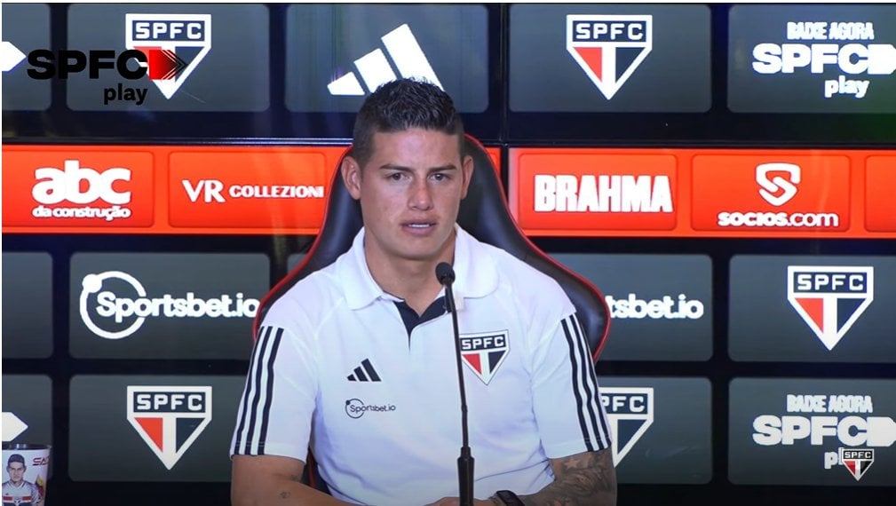 Reprodução/Twitter James Rodríguez Reprodução/Twitter
