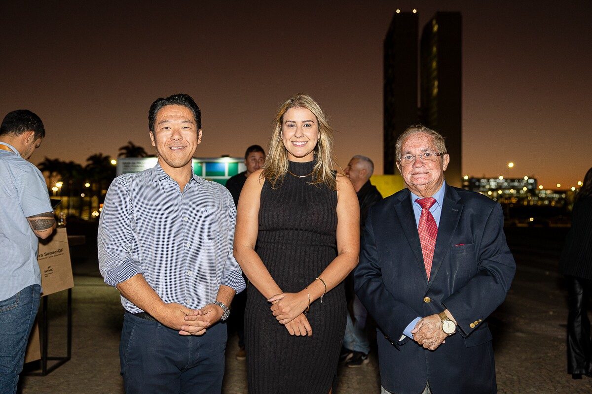 Alex Kawano, Marina Pinheiro e Fernando Girão