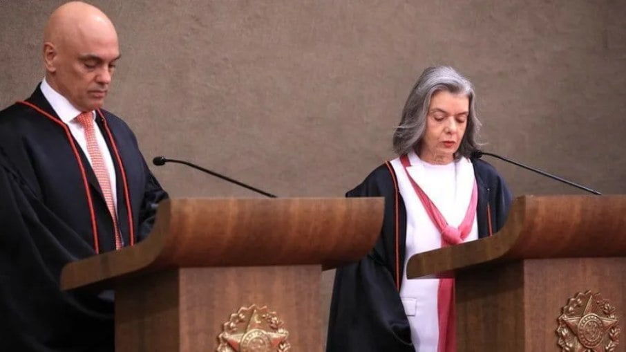 Alexandre de Moraes e Cármen Lúcia são colegas no STF Alexandre de Moraes e Cármen Lúcia são colegas no STF