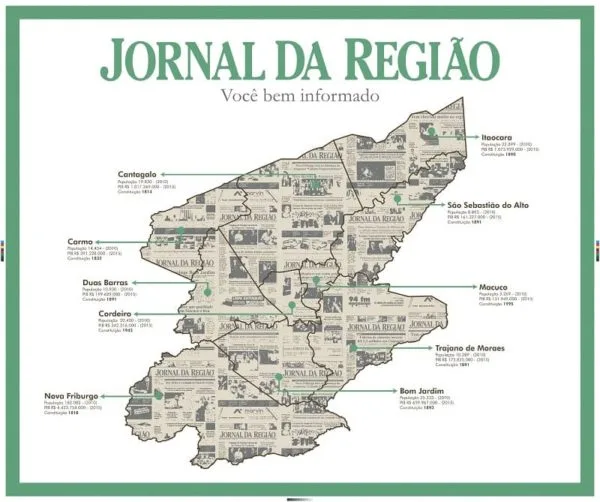Região por onde circula o Jornal da Região