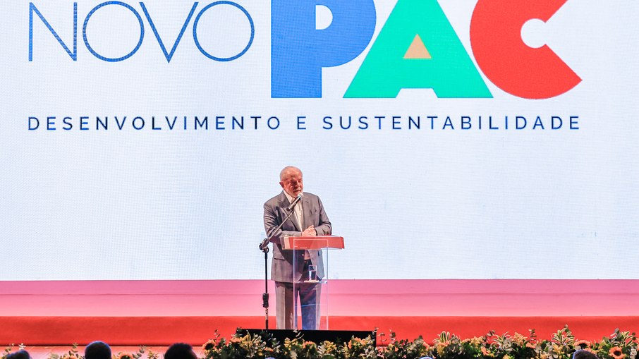 O presidente Luiz Inácio Lula da Silva no lançamento do Novo PAC O presidente Luiz Inácio Lula da Silva no lançamento do Novo PAC