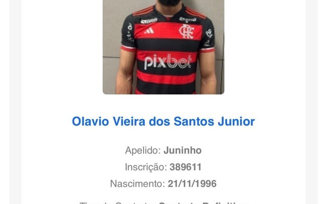 Juninho já pode estrear pelo Flamengo