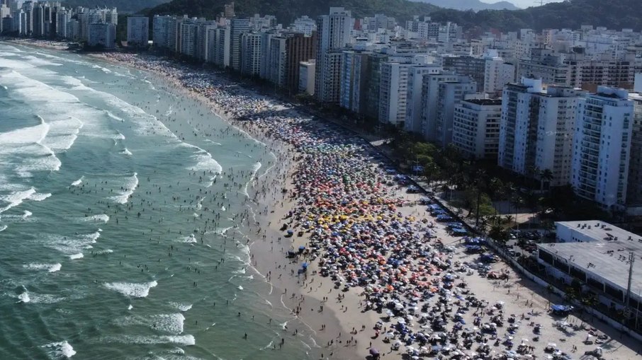 Cidade de Guarujá, litoral de São Paulo