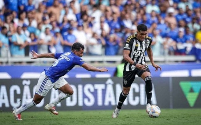 Brahian Palacios em ação com a camisa do Atlético-MG pelo Campeonato Mineiro
