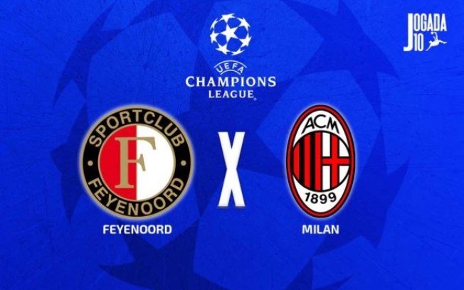 Feyenoord busca bom resultado na ida da repescagem da Champions para jogar com o Milan, em MiIão, com alguma vantagem Feyenoord busca bom resultado na ida da repescagem da Champions para jogar com o Milan, em MiIão, com alguma vantagem