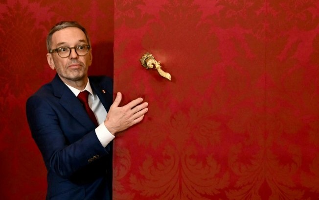 O chefe do partido austríaco de extrema direita FPÖ, Herbert Kickl, em 6 de janeiro de 2025 em Viena