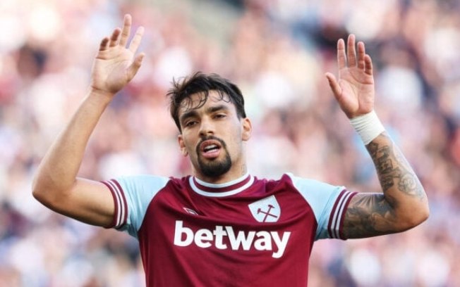 Paquetá em ação pelo West Ham, da Inglaterra Paquetá em ação pelo West Ham, da Inglaterra