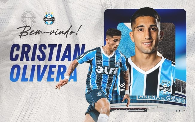 Grêmio anuncia a contratação de Cristian Olivera