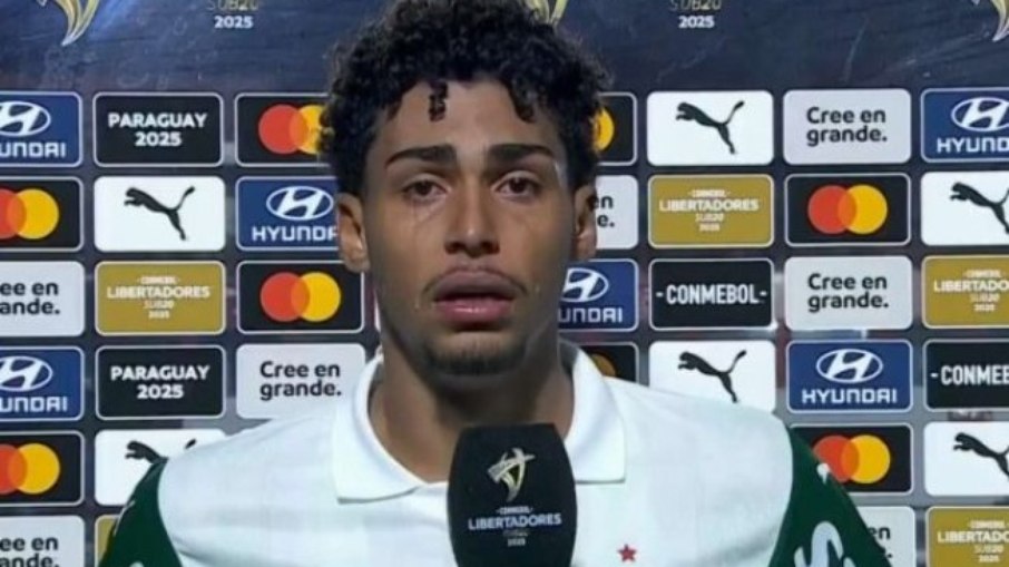 Palmeiras: Luighi sofre racismo no Paraguai e chora em entrevista