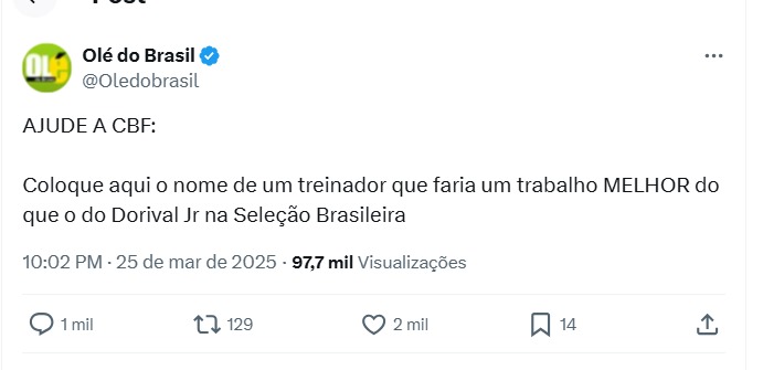 Foto: reprodução / X