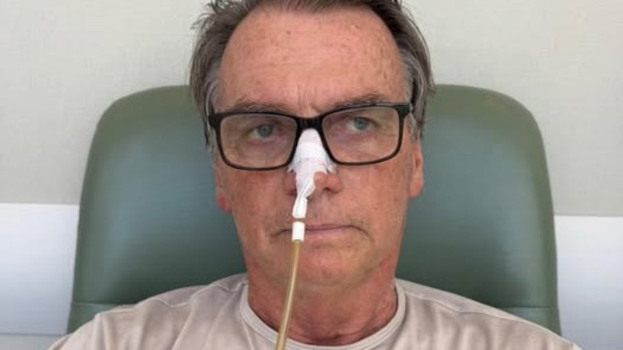 O ex-presidente Jair Bolsonaro está internado desde a cirurgia, em 13 de abril O ex-presidente Jair Bolsonaro está internado desde a cirurgia, em 13 de abril