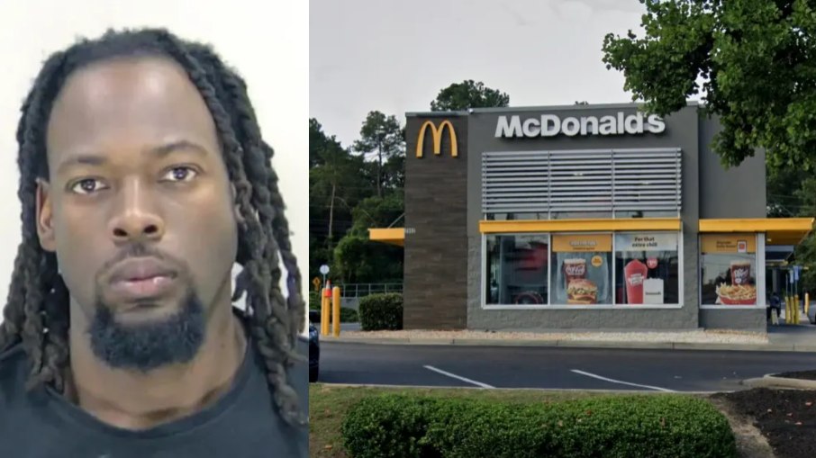 Chris Louis deixou seus filhos em uma área de recreação do restaurante