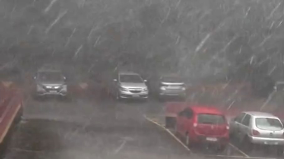 Chuva forte atinge São Paulo, com ventos fortes 