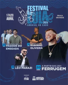 Fim de semana com Festival da Lula em Arraial do Cabo agita o feriadão