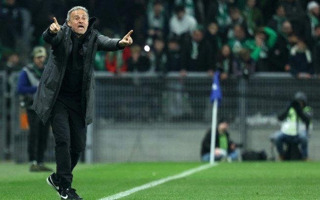 O técnico do Saint-Germain, Luis Enrique