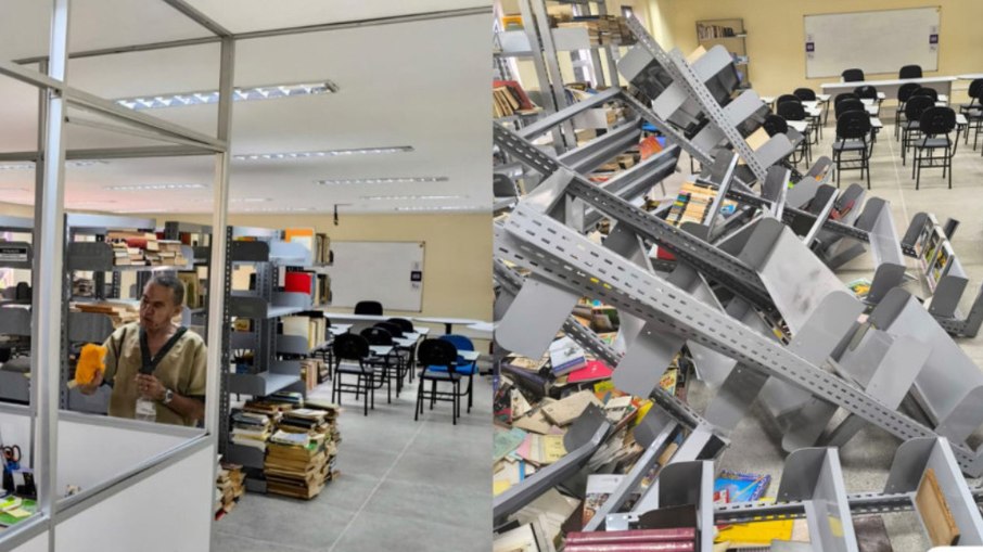 Biblioteca invadida no campus da UFC