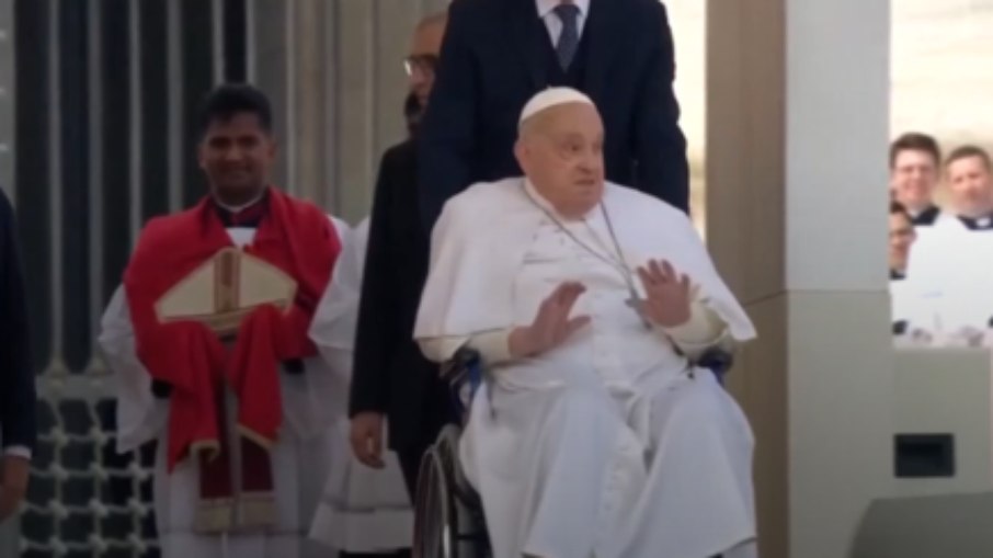 Papa Francisco na missa de Ramos