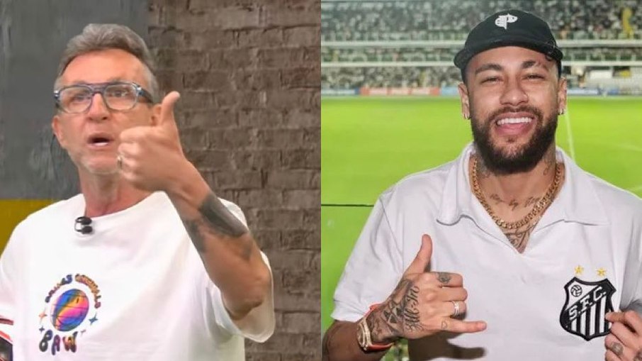 Neto ironiza Neymar e critica elenco do Santos: Neto ironiza Neymar e critica elenco do Santos: