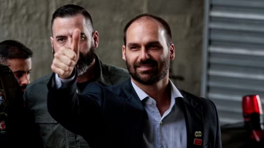 O deputado licenciado Eduardo Bolsonaro