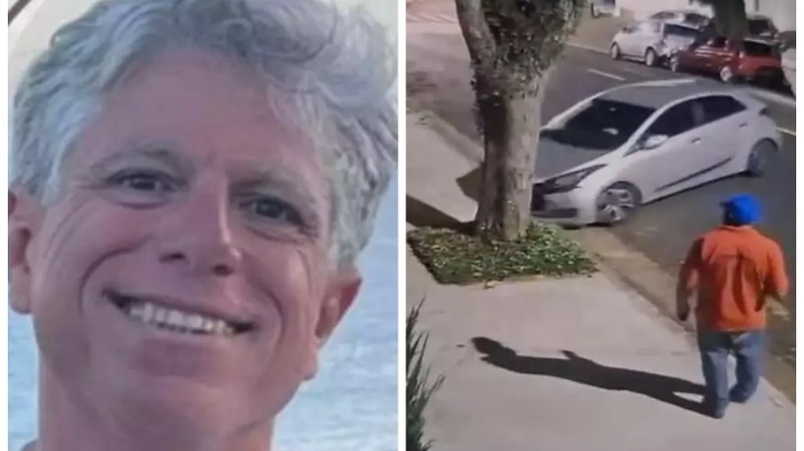 O engenheiro Francisco Filippo e o momento em que os assaltantes fogem de sua residência O engenheiro Francisco Filippo e o momento em que os assaltantes fogem de sua residência