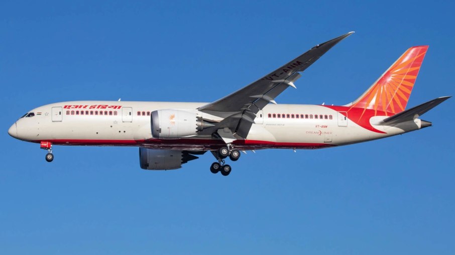 Uma aeronave Boeing 787 Dreamliner da Air India Uma aeronave Boeing 787 Dreamliner da Air India