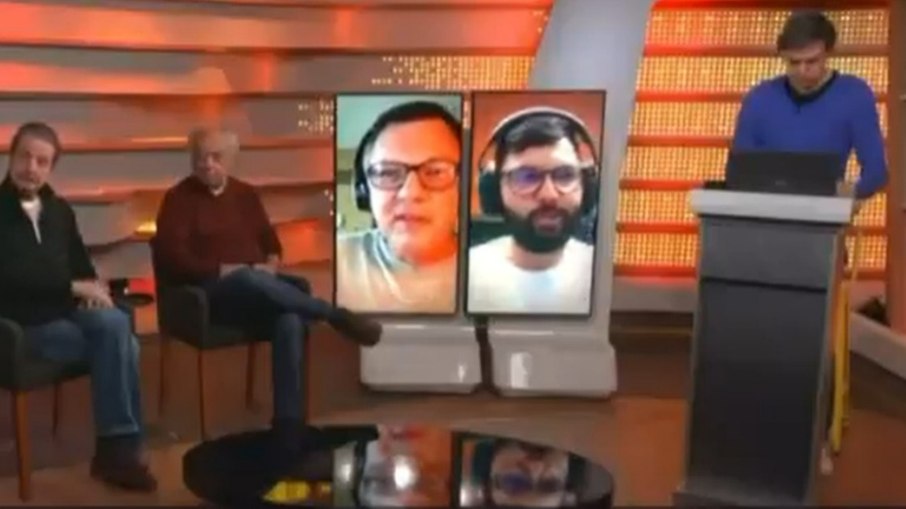 Mauro Cezar discutiu com Lavieri durante o programa Mauro Cezar discutiu com Lavieri durante o programa
