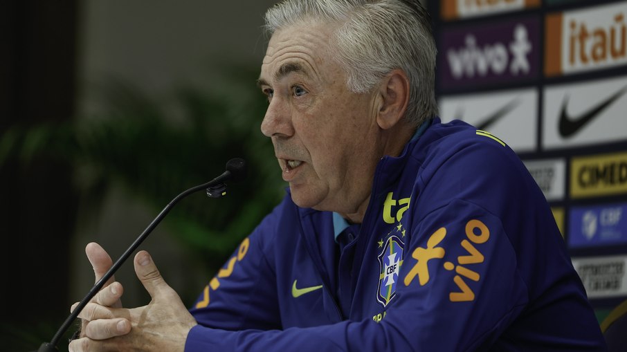 Carlo Ancelotti concedeu entrevista coletiva antes da partida entre Brasil e Equador