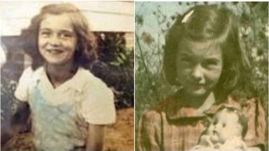 Betty June Binnicker, de 11 anos, e Maria Emma Thames, de 8 anos Betty June Binnicker, de 11 anos, e Maria Emma Thames, de 8 anos