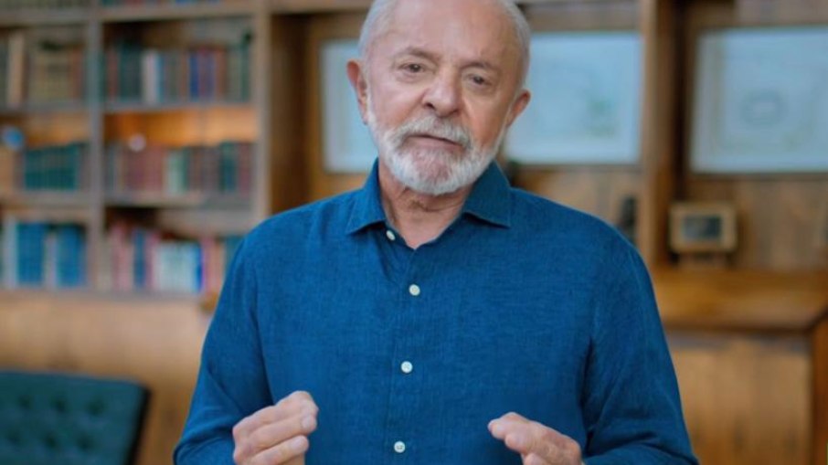 Presidente Lula durante transmissão Presidente Lula durante transmissão