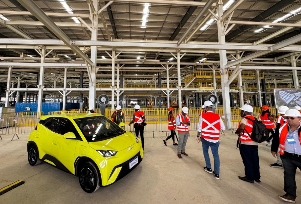 Planta da BYD em Camaçari (BA)