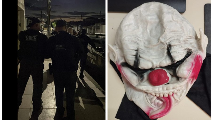 Ação dos policiais apreendeu também máscaras utilizadas nos assaltos Ação dos policiais apreendeu também máscaras utilizadas nos assaltos