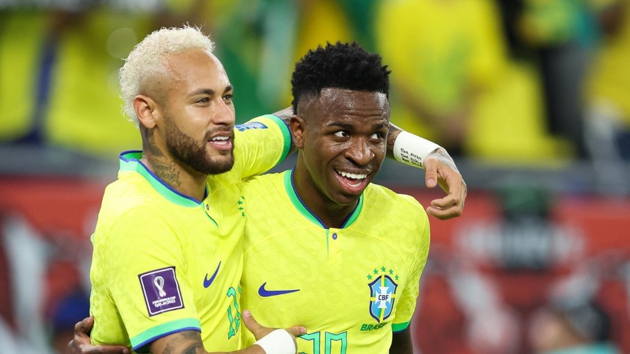 Neymar tem mais gols que Vini Jr nas Eliminatórias para a Copa do Mundo de 2026