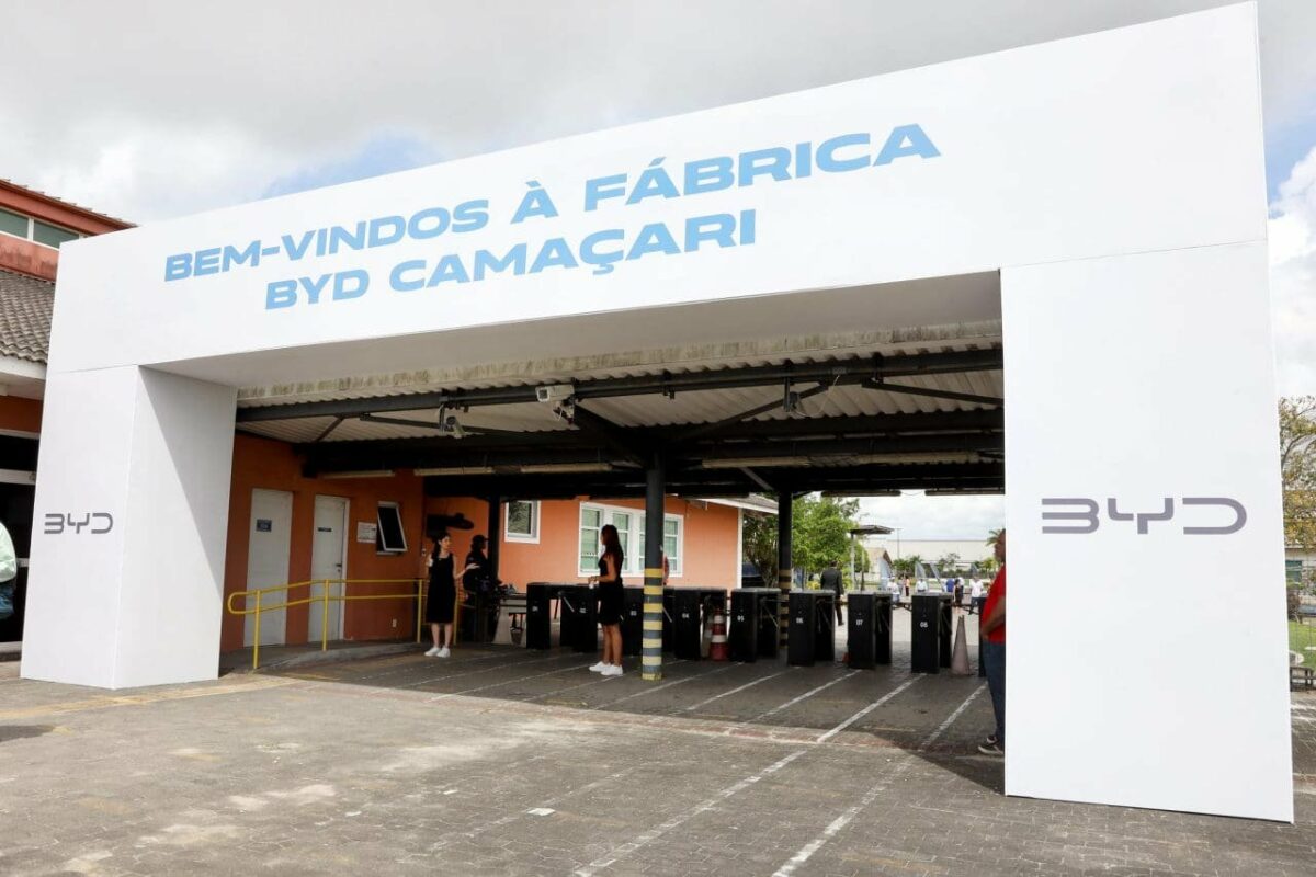 Fábrica BYD Camaçari, na Bahia