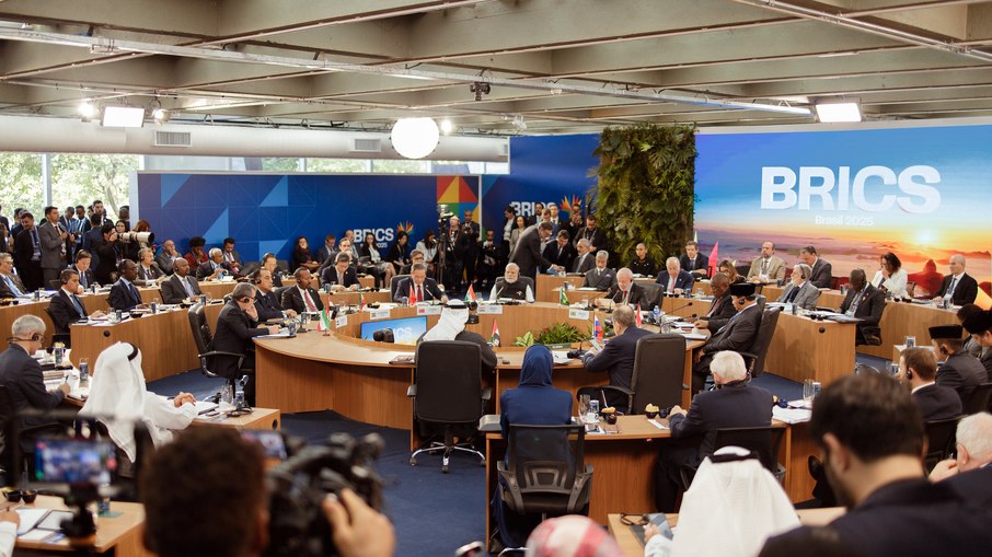 Lideranças reunidas na abertura do Brics Lideranças reunidas na abertura do Brics